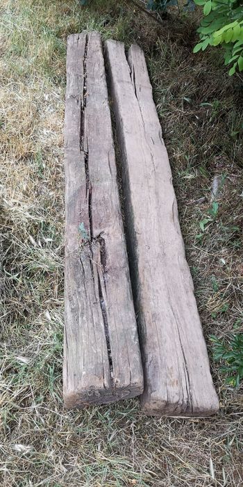 Стари дървени траверси 250х25х15см