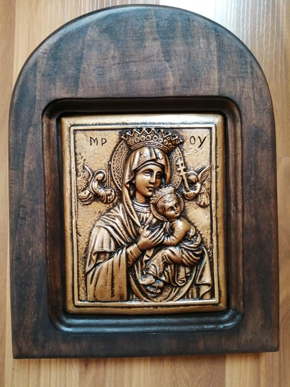 Икона Св.Богородица и Св.Мина