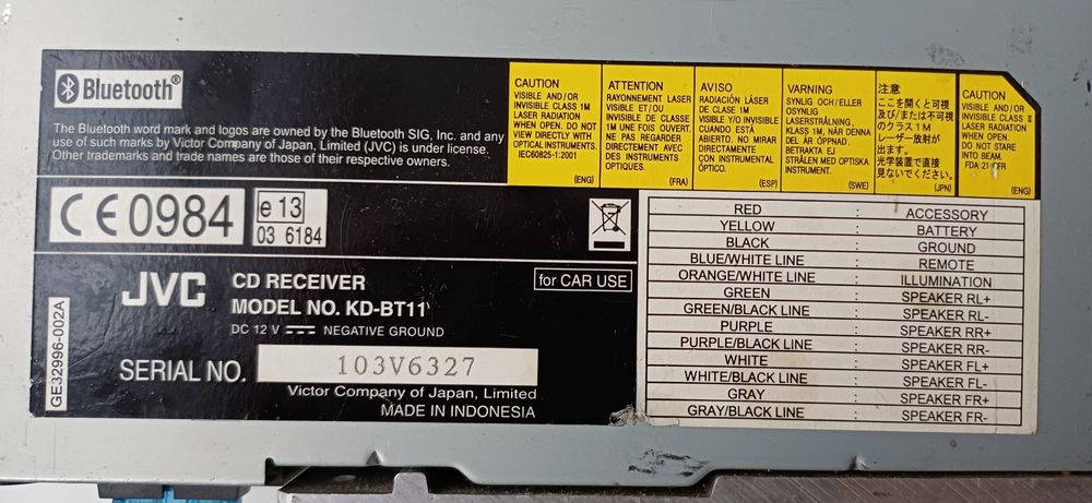 Casetofon JVC cu Bluetooth