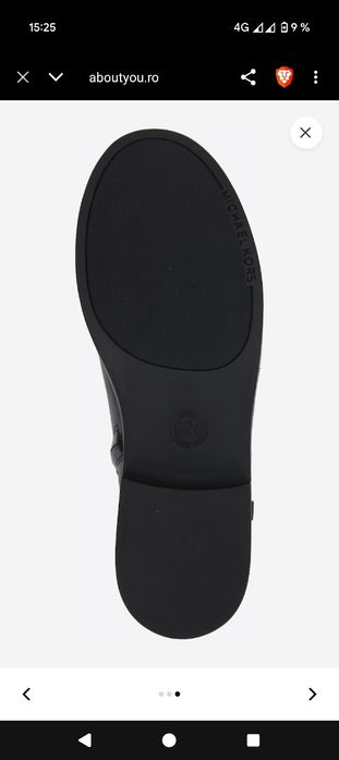 Ghete/botine piele Michael Kors nr  38, noi, 50% reducere