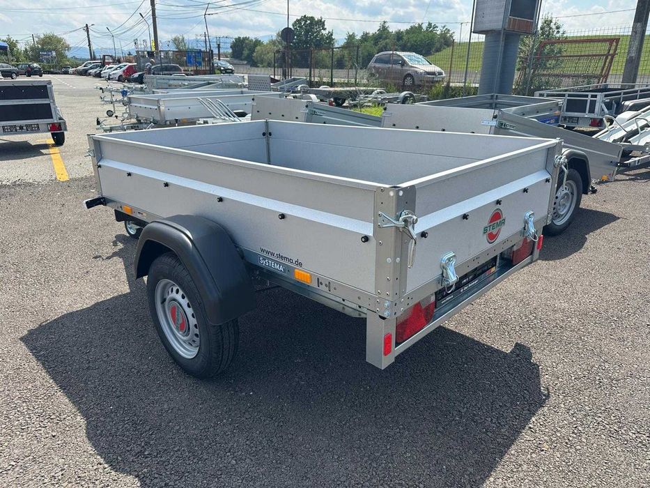 REMORCA STEMA 750- 850 kg/200(250)*110(128)*35 cm, CU SISTEM FRANARE !