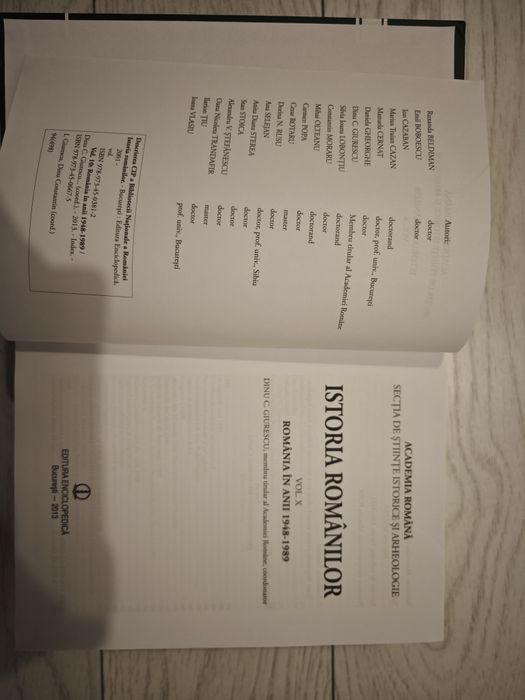 Istoria Romanilor,Vol 10, Romania între anii 1948-1989,Academia Română