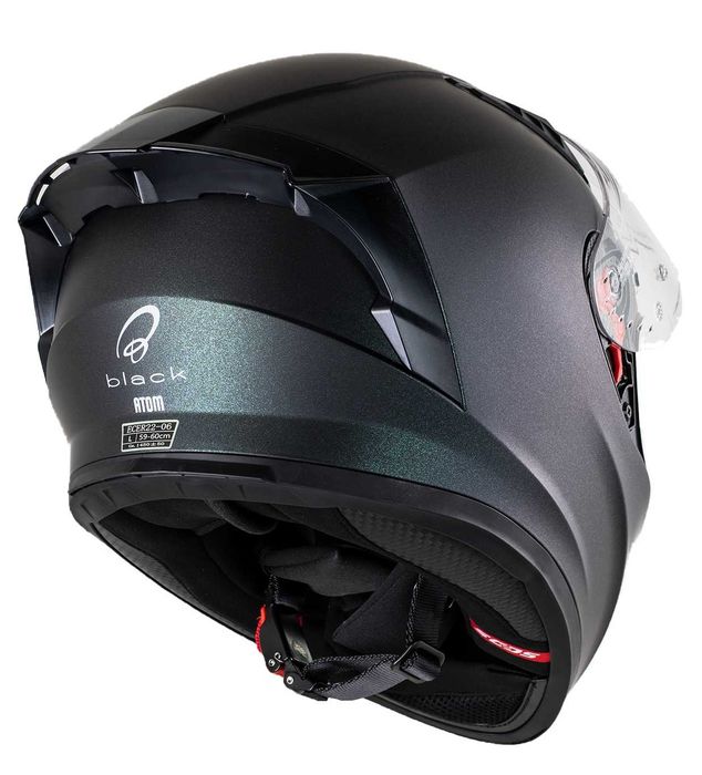 Casca moto NOUA Black Atom Albastru Cameleon marimi de la XS la XXL