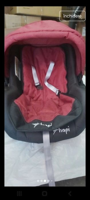 Scoica NOUA pwntru bebeluș Hopi fără eticheta culoare vișiniu cu negru