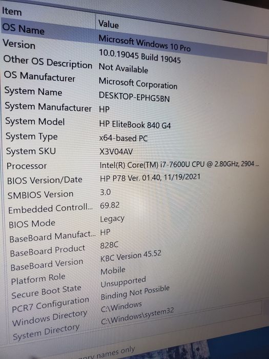 Laptop HP Elite book 840 G4 cu 8 GB RAM SI 120 SSD