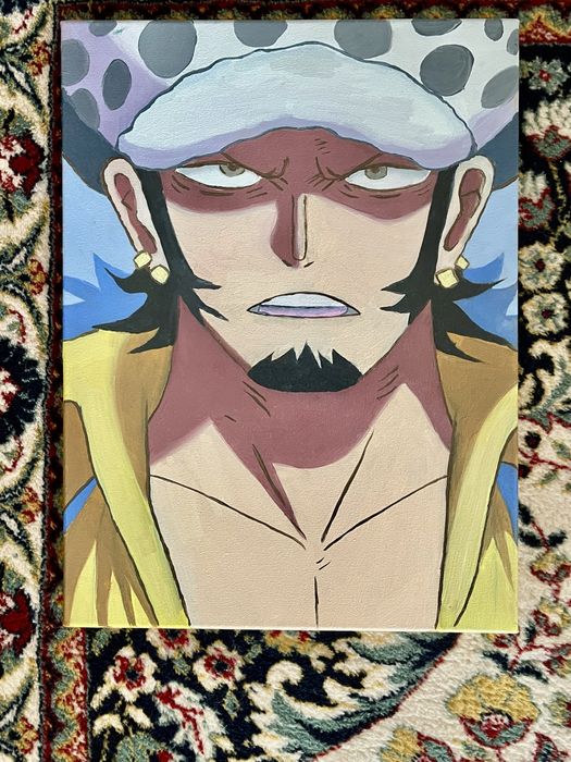 Ръчно рисувана картина Трафалгар Лоу (One Piece Аниме/Манга) 40х30 см