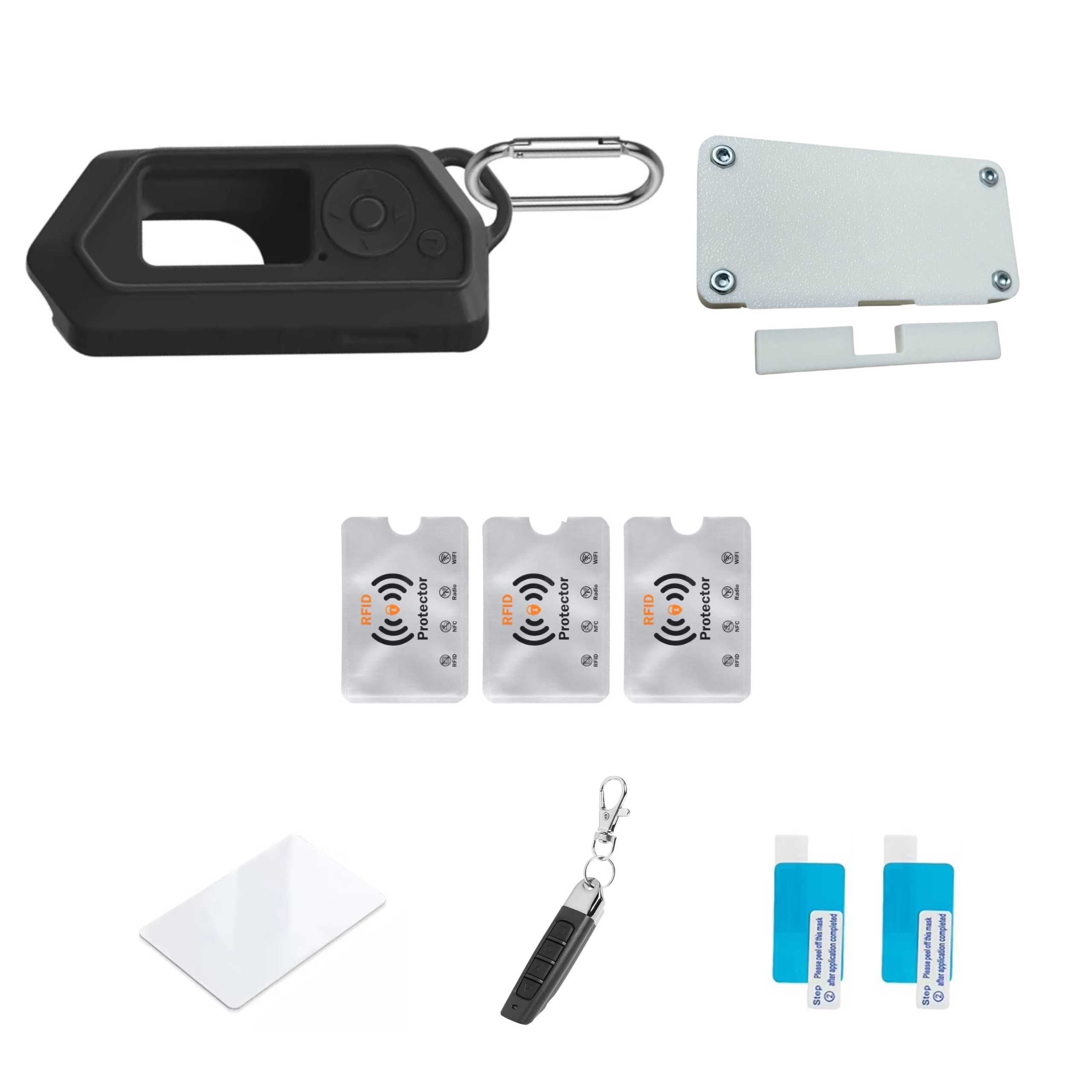 Set Accesori Flipper Zero-Husa Silicon Black,Carcasa Placa Wi-Fi Blk