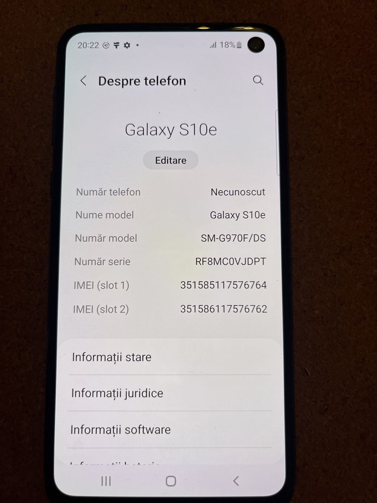 Samsung S10e 128 Gb Id-sud674