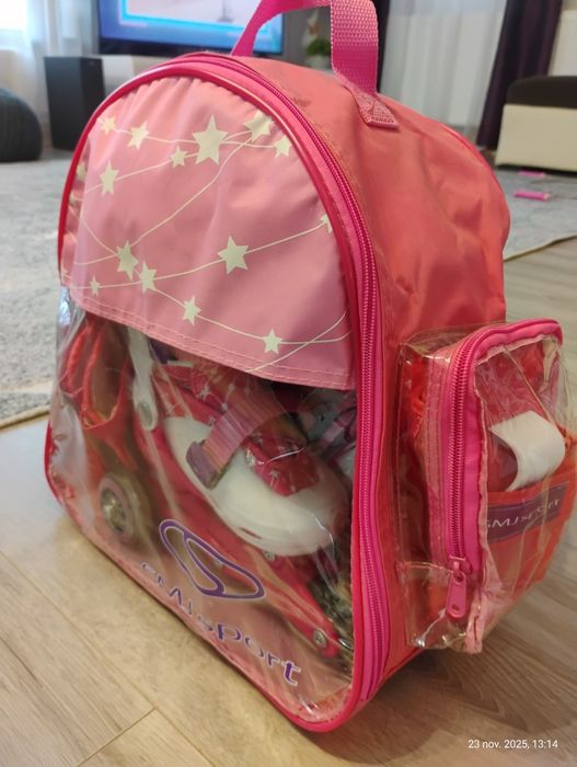 Set complet de role roz ferite mărimeajustabila  26  - 29 NOU