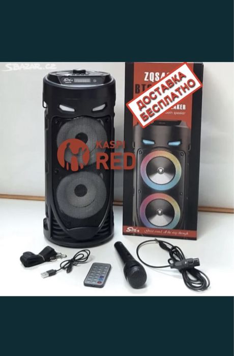 Колонка большая портативная с микрофоном бесплатная доставка