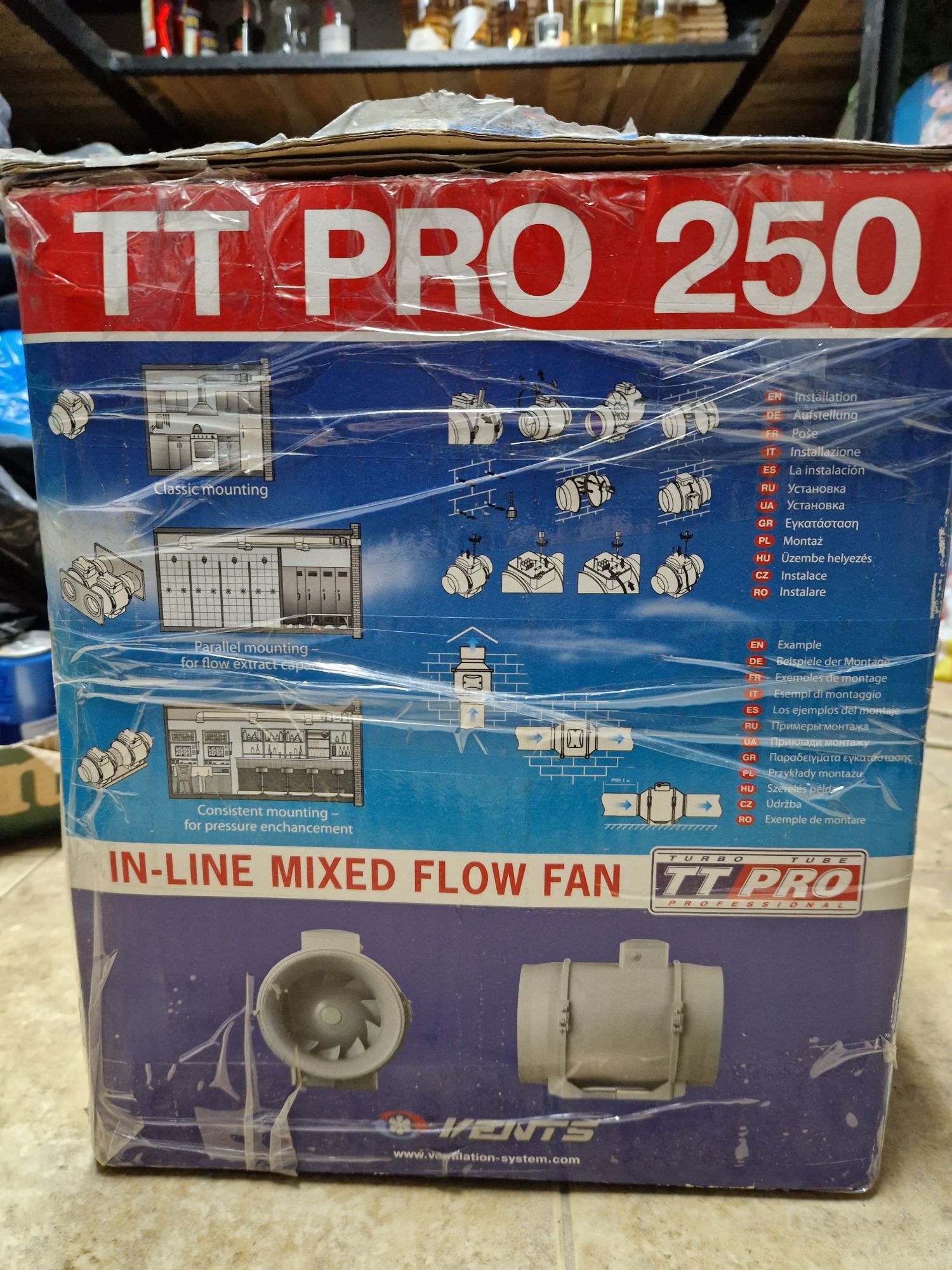 Канален вентилатор ТТ Pro 250
