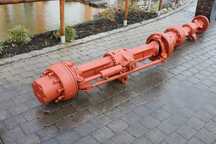 Axa completa fata-spate incarcator frontal fiat hitachi fr 130.2