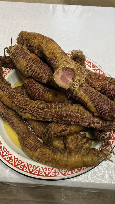 Копченая қазы. Қазы горячего копчения