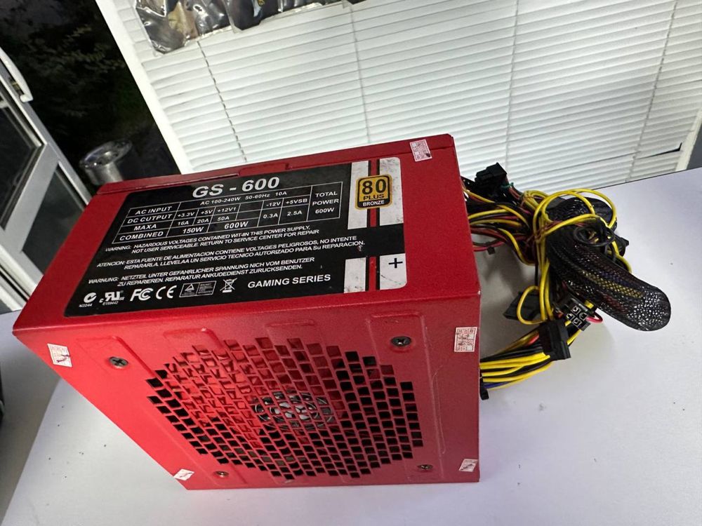 Блок питание GAMING SERIES 80plus 600w