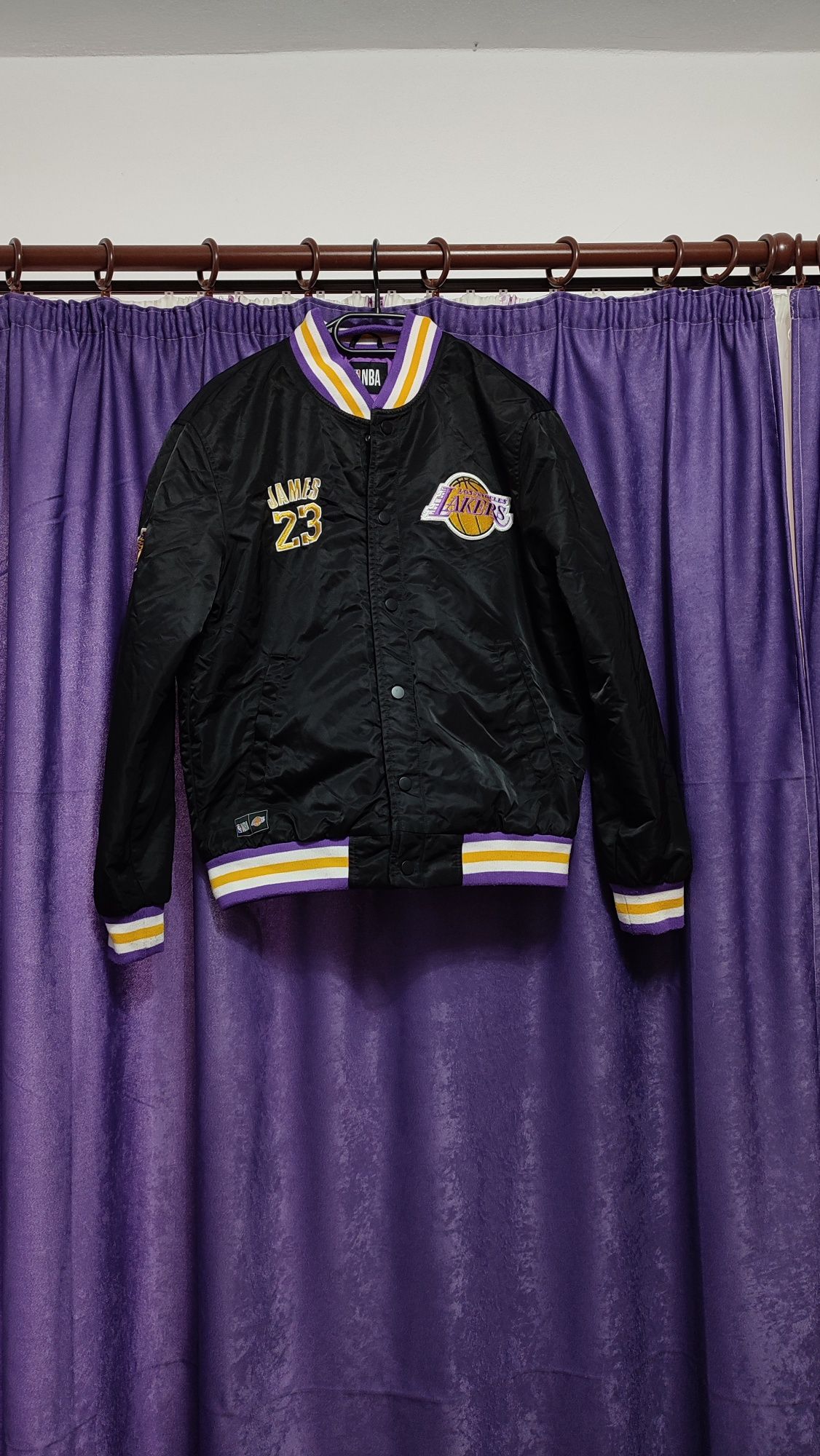 Jacketă Bomber Mitchell & Ness NBA LA Lakers