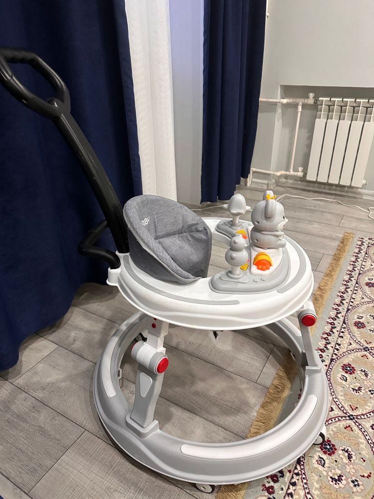 классические ходунки BABY WALKER 509, 6 месяцев, серый