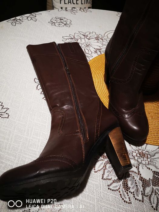 Дамски кожени ботуши Gianni!