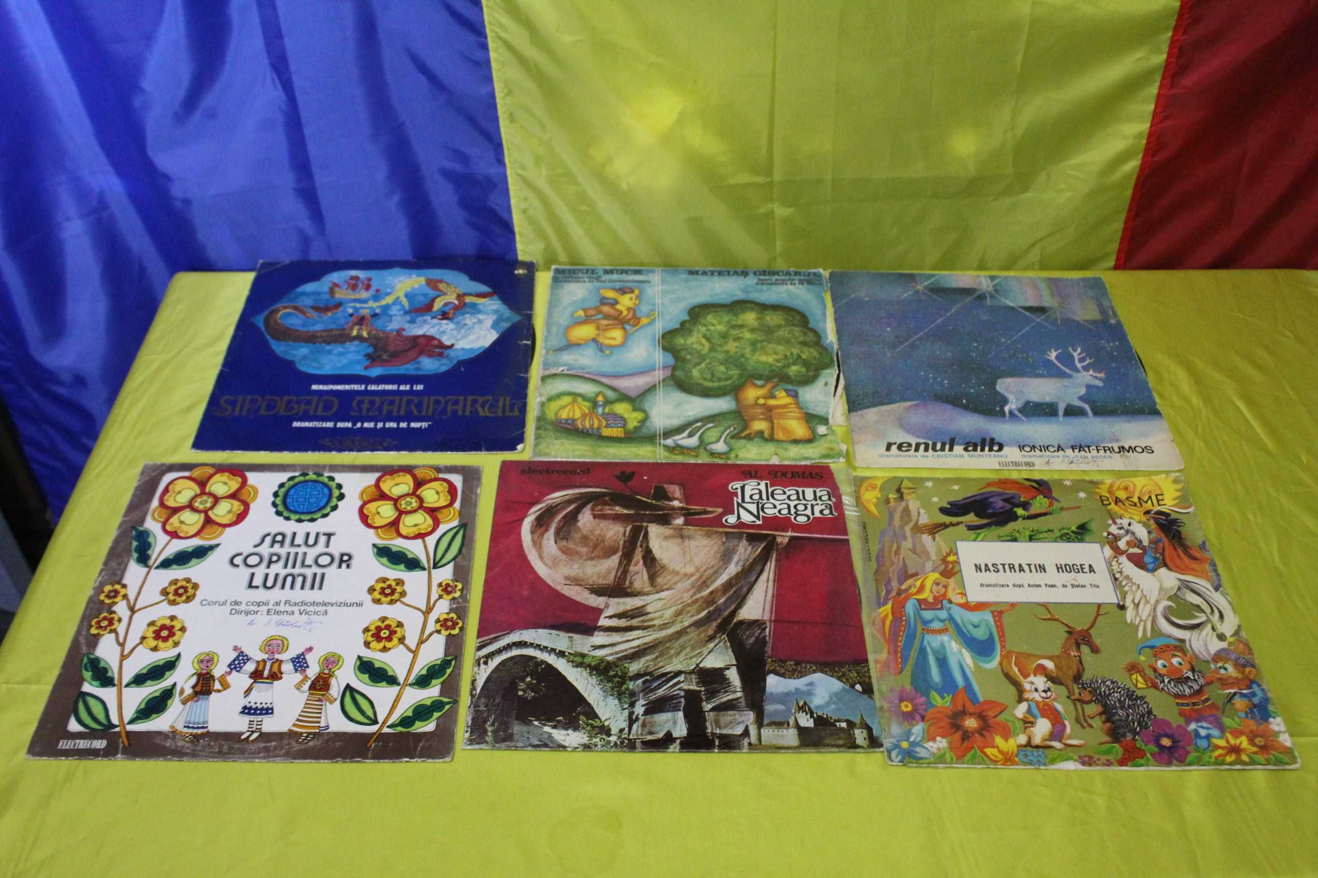 Placi vechi de vinil -(Romania) cu povesti pentru copii