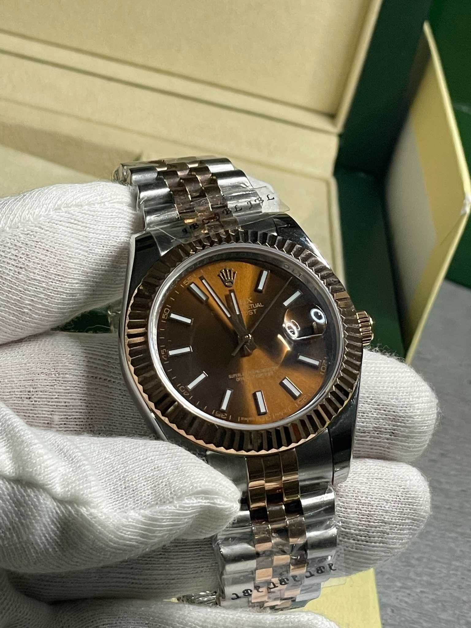 Rolex Date Just 40 MM Chocolate Brown Dial