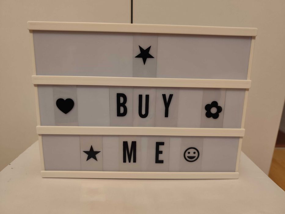 Lampa led & litere 31x5x22.5cm