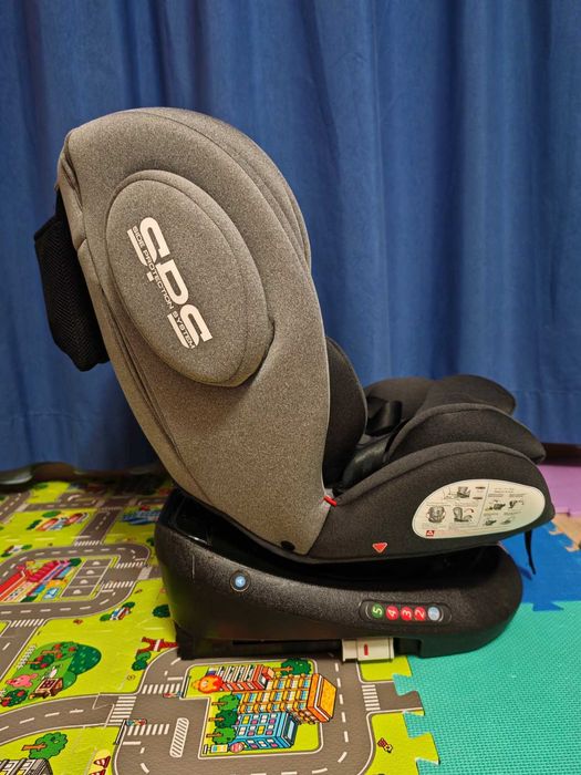 Стол за кола 0-1-2-3 (0-36 кг) Kikka Boo Felix ISOFIX Light Grey