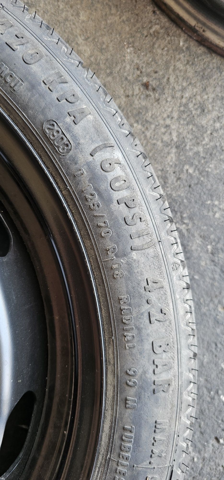 Roată rezervă slim R 18 5x112
