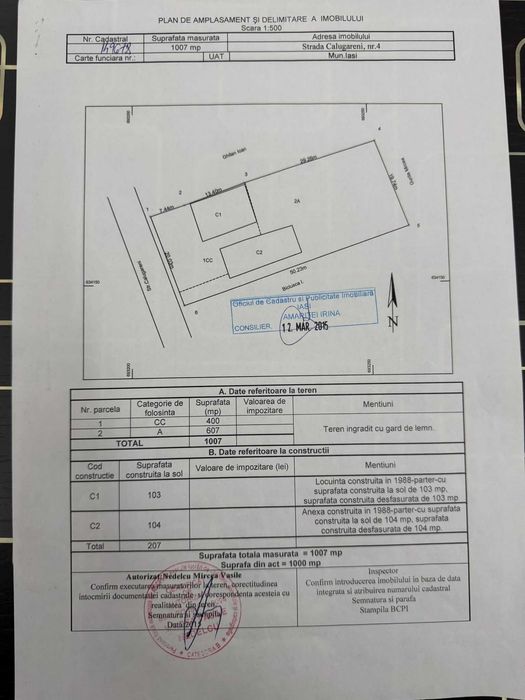 Casa si anexa de vanzare str.Calugareni, cartier Crucea Rosie