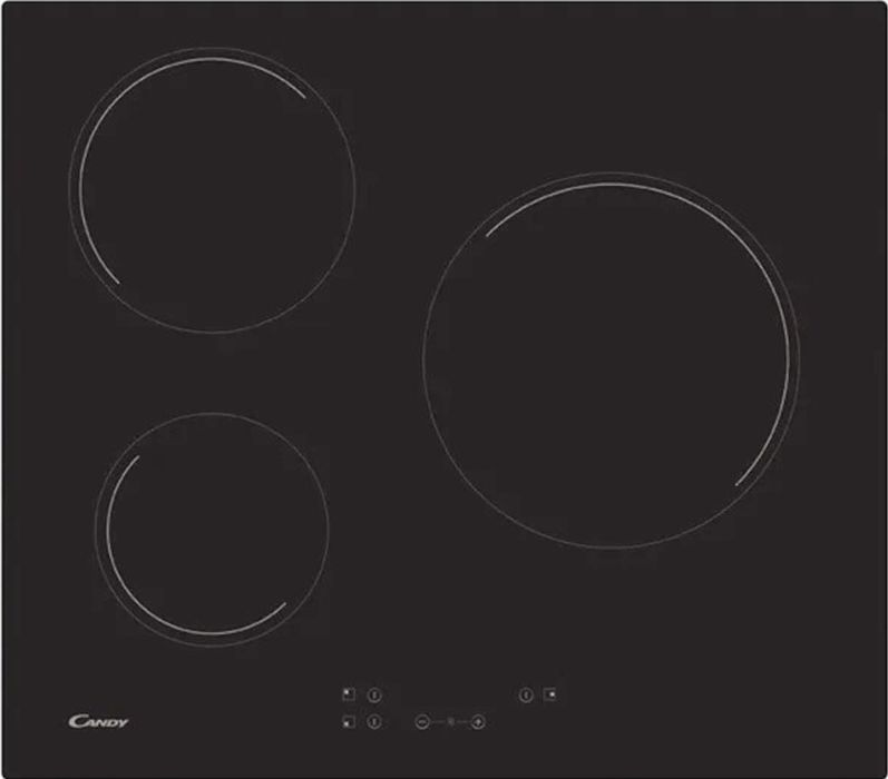Котлон за вграждане Candy 3 котлона, Черен