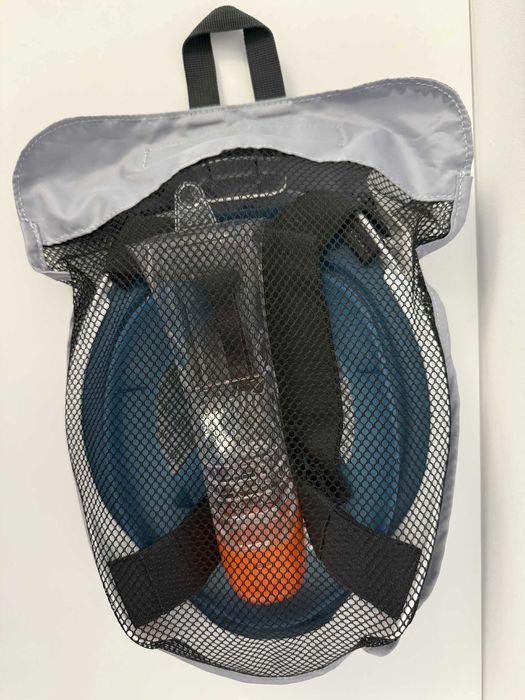 Mască Easybreath cu husă snorkeling la suprafață 500 Adulți