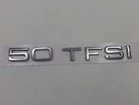 Emblema Audi 50 TFSI spate crom