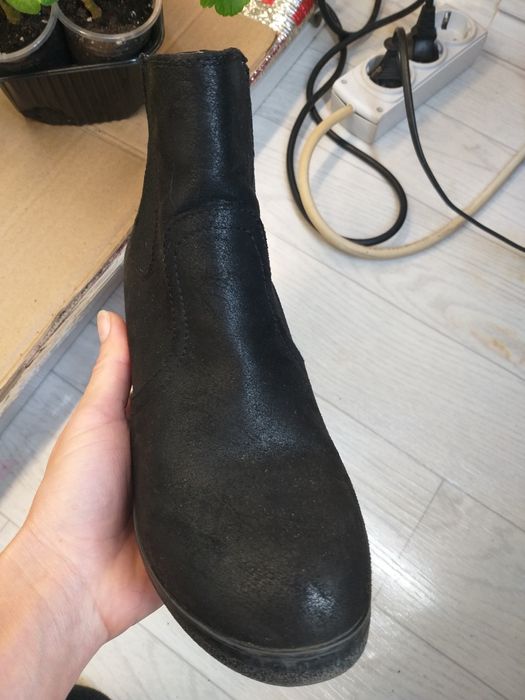 Весенние осенние ботинки устойчивый каблук