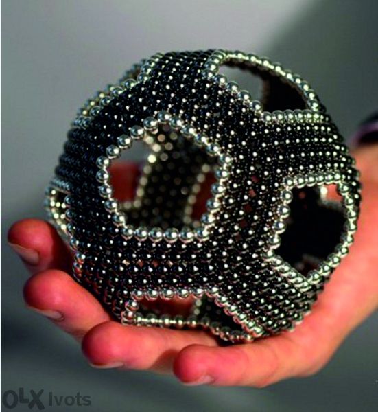 216 магнитни топчета 5 мм. магнитни сфери, неокуб сребристи, червени