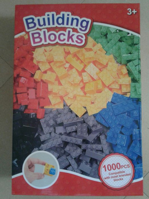 Set 1000piese tip lego, mici dimens., dif. forme&culori, nou