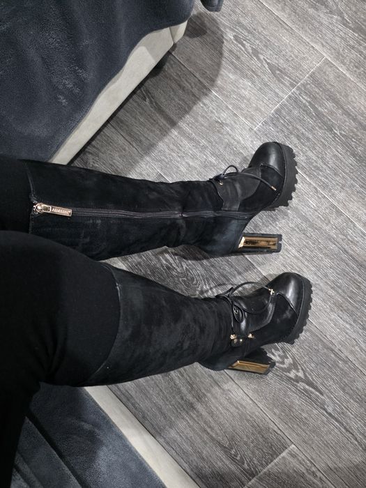 сапоги на устойчивом каблуке