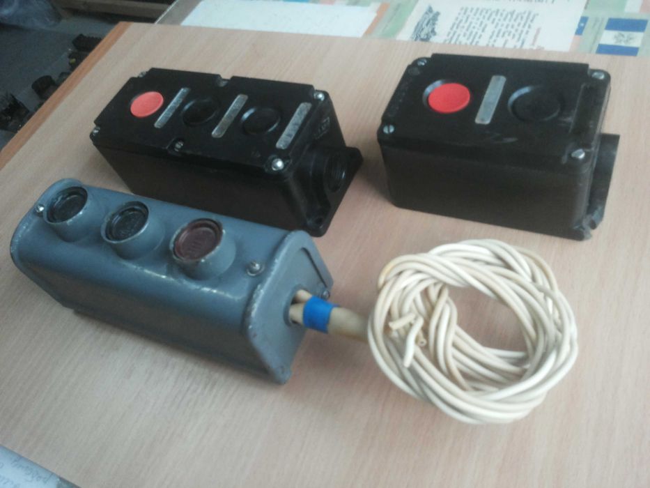 Пусковые кнопки, кнопочный пульт ПКЕ-212-2у2, ПКЕ 212-2у3, КУ-122-3М