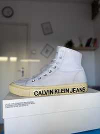 CALVIN KLEIN teniși high-top albi, 41