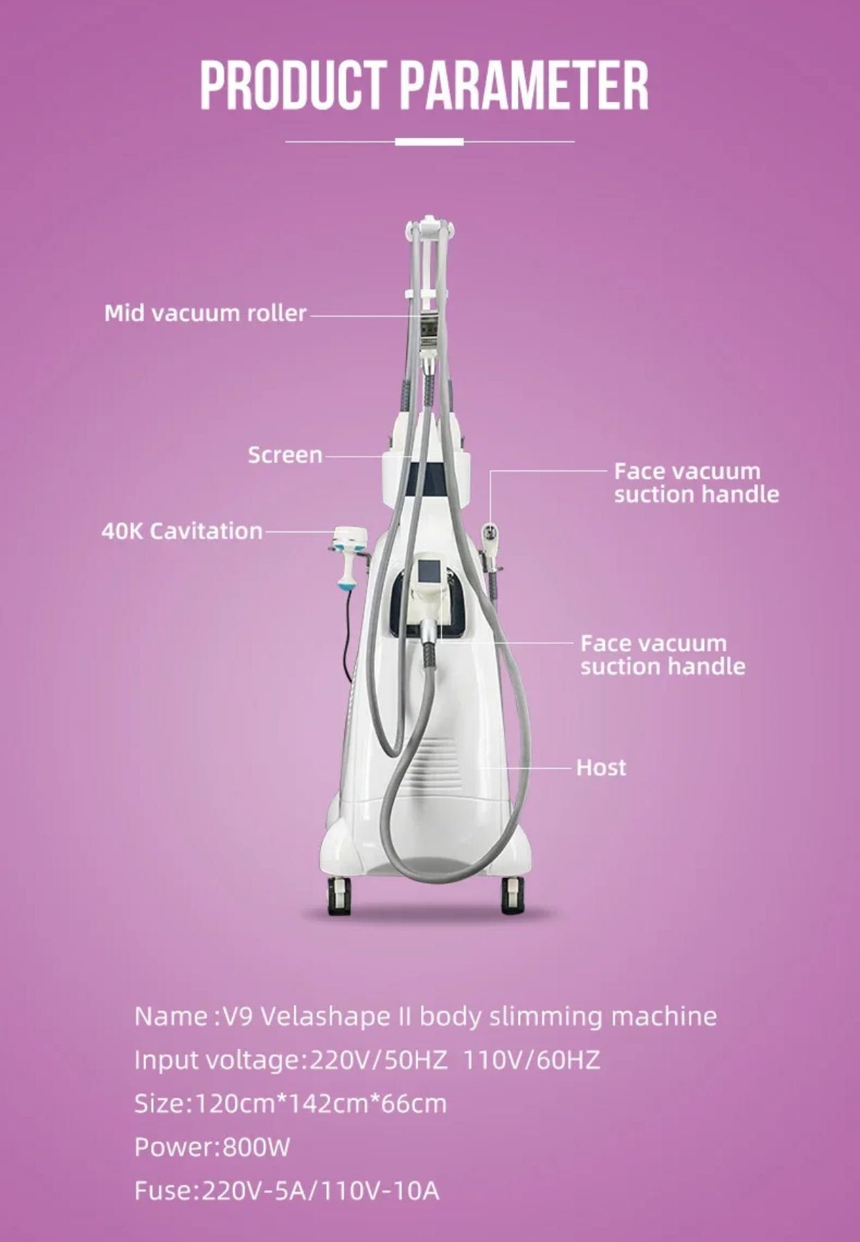 Aparat profesional vacuum roller V9 NOU