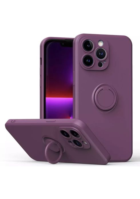 Husa Iphone 14 14 PRO MAX PLUS Inel Placuta Metalica Interior Alcantar