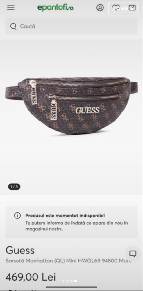 Borsetă Guess Nouă
