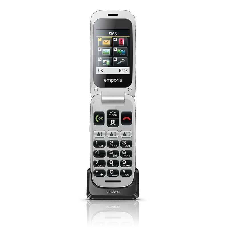 Emporia One V200 флип 2G телефон за възрастни хора