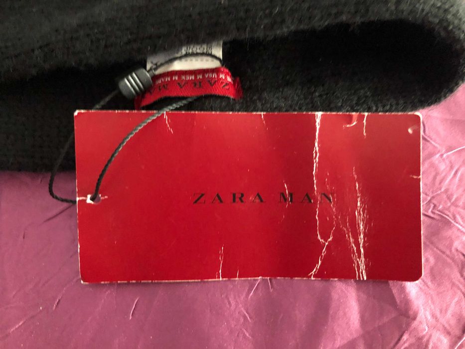 Шал Яка Зара Zara Зимен Чисто Нов Черен Аксесоар