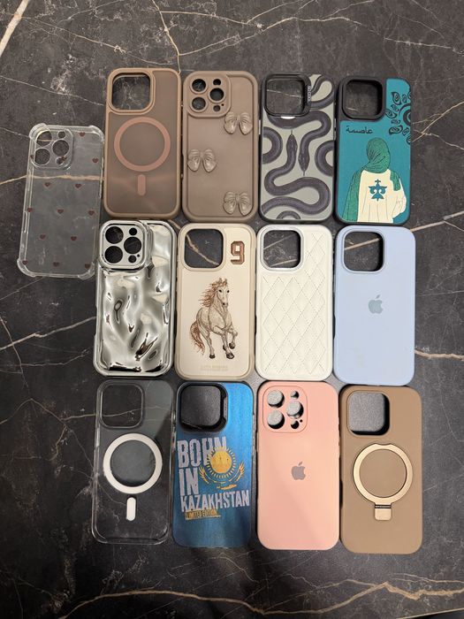 Продам 13 чехлов на Iphone 16 Pro