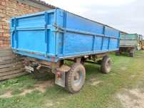 Remorca agricola basculabila 7 tone cu piese originale in stare fo