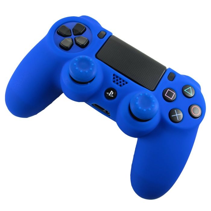 Силиконов бъмпер за PS4 DUALSHOCK®4 контролер в син и червен цвят