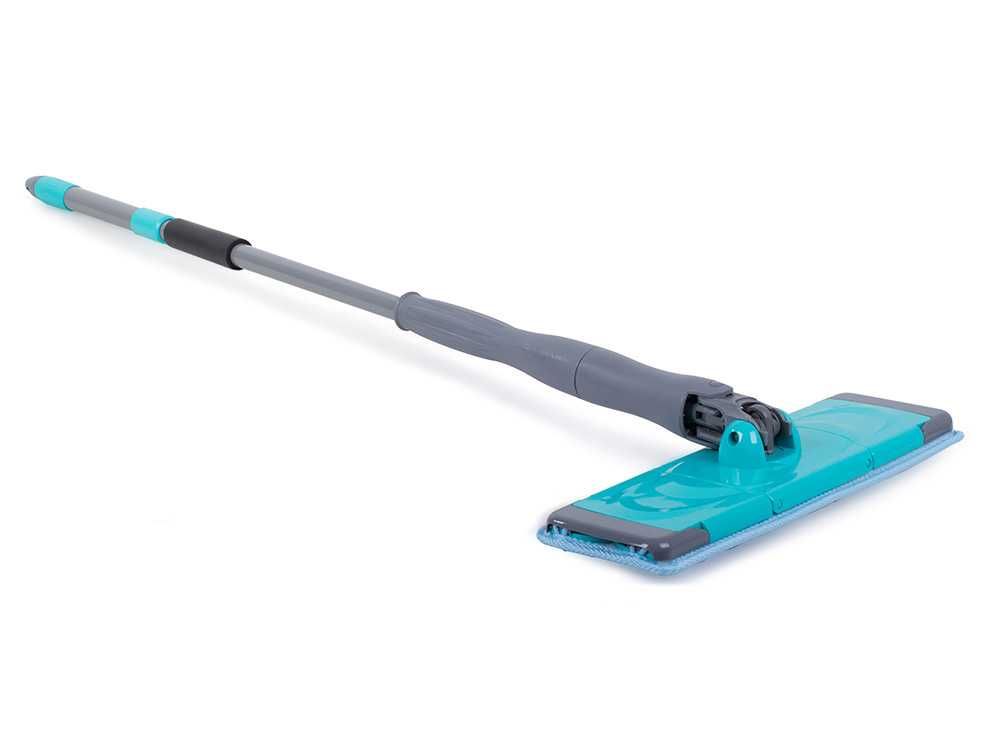 Mop plat rotativ 360° sistem de stoarcere maner extensibil 100-122 cm