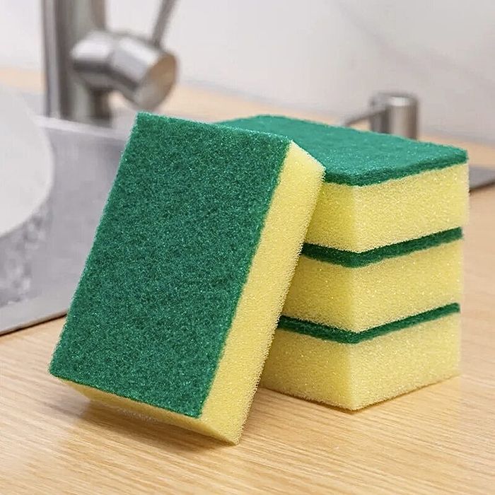 Губка для мытья посуды 10 шт