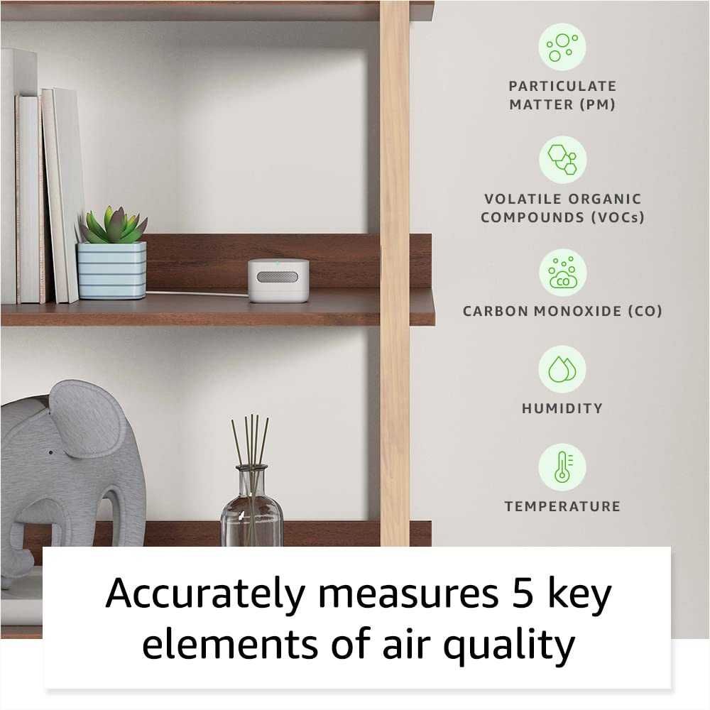 НОВ ЗАПЕЧАТАН монитор за въздух Amazon Smart Air Quality раб. с Alexa