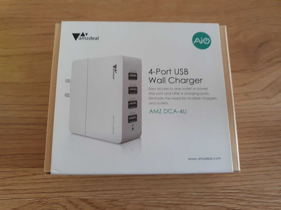 USB зарядно за 4 устройства/телефони/таблети