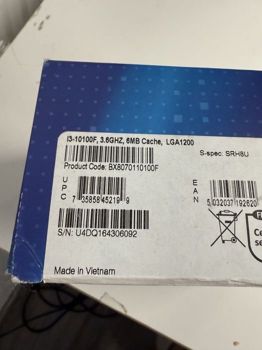 Procesor I3 10100F nou sigilat