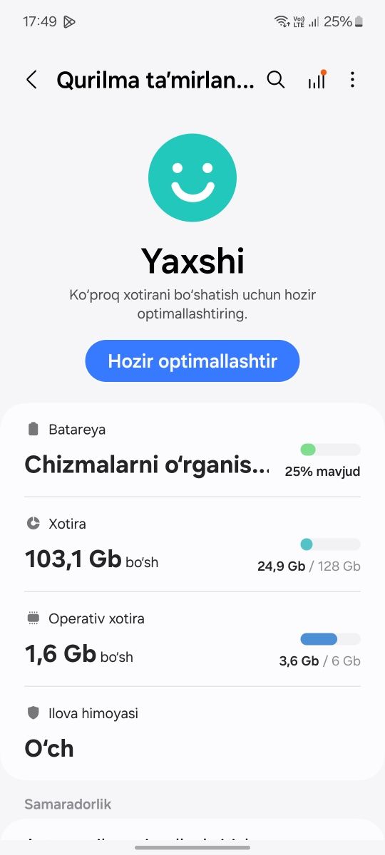 Samaung A53 128 qora